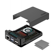 Argon NEO 5 Aluminum Case for Raspberry Pi 5 with Built-in PWM Fan - Black picture