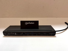 Manhattan USB-C 11 in 1 Triple Monitor Docking Station HDMI DisplayPort (4B-B2) picture