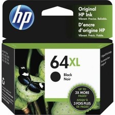 HP 64XL/N9J92AN Black Ink Cartridge for ENVY Photo 6200/7100/7800, Tango picture