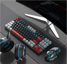 MageGee 75% Mechanical Gaming Keyboard, Red Switch, LED Blue Backlit, 87 Keys picture