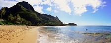 Landscape nature hawaii island beach Custom Gaming Mat Desk picture