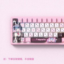 Rabbit Hole Hatsune Miku Anime 129pcs PBT Keycaps Set For Mechanical Keyboard V5 picture