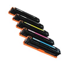 5pk CB541A CB542A CB543A CB540A Toner Fits HP Laserjet CM1312nfi CP1215 CP1515 picture