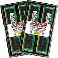 A-Tech 256GB 4x 64GB 2Rx4 PC4-23400 DDR4 2933 ECC REG RDIMM Server Memory RAM picture