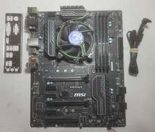 MSI B250 PC MATE MOTHERBOARD Core I5-6500 4GB RAM, IO Shield # 2293 picture
