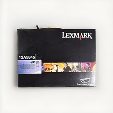 Lexmark 12A5845 Black High Yield Toner Cartridge OEM Genuine New Optra T T610 picture