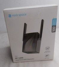 Rock Space RSD0608 AC1200 Wall Outlet Dual Band Wi-Fi Repeater/Extender - NEW picture