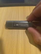 Kingston 8GB Data Traveler Locker+ G3 USB Flash Drive Steel Frame w/ Cap USED picture