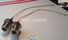 2 x RG178 U.fl IPX to N Bulkhead Female Pigtail Cable WIFI Wireless LOW LOSS USA picture