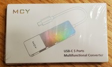 NEW MCY USB-C 5 Ports Multifunctional Converter Adapter Dongle Sealed NIP picture