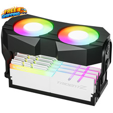X5 Memory RAM Cooling Fans 5V/3Pin ARGB Light Effect RAM Cooler with Dual 60Mm picture