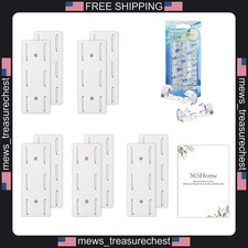10-Pack Adhesive Socket Holders Wall Mount Power Strip Clips Cable Organizer picture