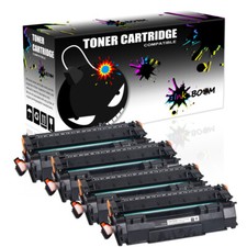 4 Black Toner Cartridges replace for HP Q7553A 53A LaserJet P2014 Series Printer picture