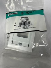 Panduit pan-net cfpe4why faceplate single gang 4 module space picture