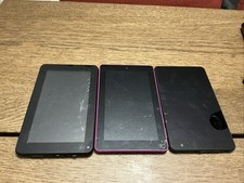 Lot Of 3 Broken 7 Inch Tablets For Parts - Kindle Fire-2 Others - READ picture