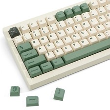 Green PBT Keycap MDA Profile ANSI Layout Mechanical Gaming Keyboard Set 1 PC picture