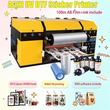 A3 UV DTF Printer Sticker Printing XP600 Head Varnish Transfer Printing AB Film picture