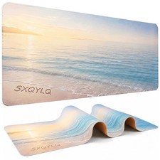 PU Leather Desk Pad, Large Desk Mat & Extended Mouse Pad for Office picture