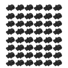 150Pcs Reusable Black Silicone Ethernet Port Dust Covers Universal Rj45 Plugs picture