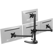 VIVO Steel Quad Monitor Mount Adjustable 3 + 1 Stand | 4 Screens up to 32