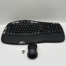 Logitech MK550 Comfort Wave K350 Wireless Keyboard M510 Mouse Combo w/USB picture