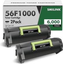 2 Pack  56F1000 Toner Cartridge Replacement for MS321dn MS421dn MS421dw MS521dn picture