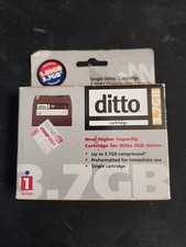 NOS Iomega 3.7GB Higher Capacity Cartridge for Ditto 2GB Drives Vintage A1 picture