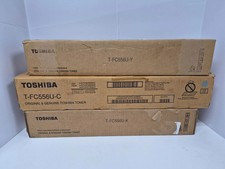 Set of ( 3 ) Toshiba T-FC556U  K/C/Y  Black ,Cyan, , Yellow New picture