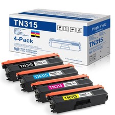 TN-315 BK/C/M/Y High Yield 4 Pack Toner Cartridge for Brother MFC-9970CDW picture