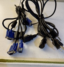 Power Cord & VGA Cable Bundle – I Sheng IS-14 + Hotron E246588 Computer Cords picture