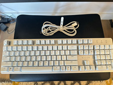 Razer Pro Type Mechanical Keyboard White Wireless USB English Orange Switch picture