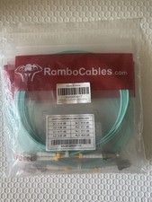 Rambo cables (Lot Of 5) Of OM3-LC-DX-3 Meter/10ft Fiber Optical Patch Cable New. picture