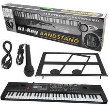 Portable 61-Key Digital Music Organ,Kids Keyboard with Microphone for Party/Home picture