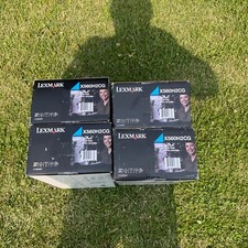  4 Genuine Lexmark X560H2CG Cyan High Yield Print Cartridge Factory Sealed lot picture