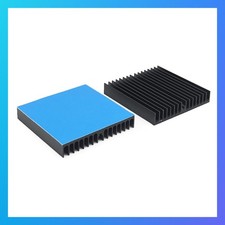 Heatsink Kit 2 Pcs 60x60x10 mm Square Cooler Aluminum Heat Sink Set with Adhesiv picture