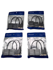 Lot of 4  Moread DisplayPort to DVI Adapter, Gold-Plated Display Port to DVI-D picture