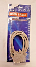 VINTAGE 6' DATA EXTENSION CABLE  MANHATTAN #360050 DB25F TO DB25M NEW OLD STOCK picture