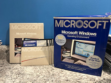 Vintage Microsoft Windows 1.03 (1986) Retail Box - with 6-Disk Set & Manual picture