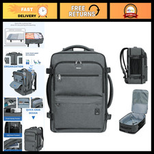 Travel Backpack for Laptop, Personal Item Carry-On Bag 18x14x8 - Grey picture