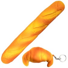 Soft Toast Bread Baguette Shape Anti-Skid Keyboard Wrist Rest Support & Mouse... picture