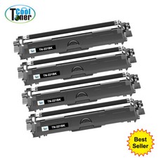 4PK Black TN221 Toner For Brother TN-221BK MFC-9130CW MFC-9140CDN HL-3140CW picture