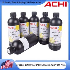5*500ml UVDTF Ink+500ml Varnish For Epson XP600 XP800 A3 UV DTF Sticker Printer picture