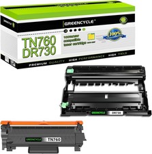 1PK TN760 Toner + 1PK DR730 Drum for Brother HL-L2390DW HL-L2395DW HL-L2350DW picture