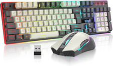 K10 Pro Wireless Gaming Keyboard and Mouse Combo, RGB Backlit picture