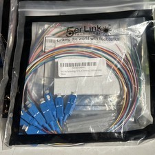 Pigtails 12 Strand Single-Mode SC OS2 Fiber Optic Pigtails for Fusion Splicing.  picture