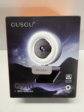 GUSGU G910 2K QHD USB Webcam w/ Ring Light Used in Box picture