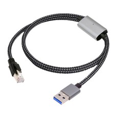Cablecy USB-C to Ethernet Cable USB Type-C to RJ45 Male Cord Directly Connected picture