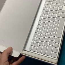 White Tablet Keyboard Dock Case, English QWERTY (Standard) Layout picture