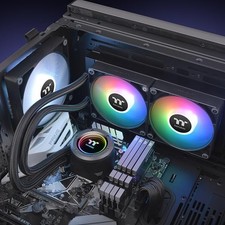 Thermaltake TH240 V2 ARGB Sync 240 mm AIO Liquid CPU Cooler Black 516W 2000 RPM picture