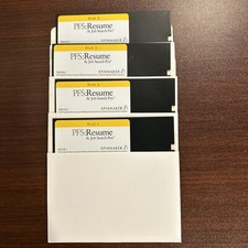 PFS, Resume And Job Search Pro, Vintage 5.25 Inch Floppy Disk picture